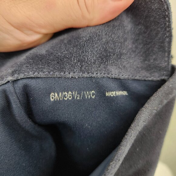 Lucky Brand Calypso Boot Over The Knee Blue Oiled Suede Women’s 6M Wide Calf - Picture 14 of 16